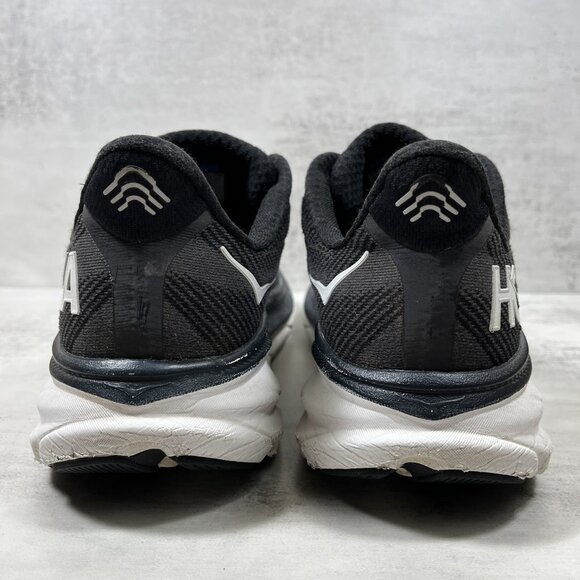 Hoka One One Clifton 9 Running Shoes - Men's Size 9 - Black - Picture 6 of 10